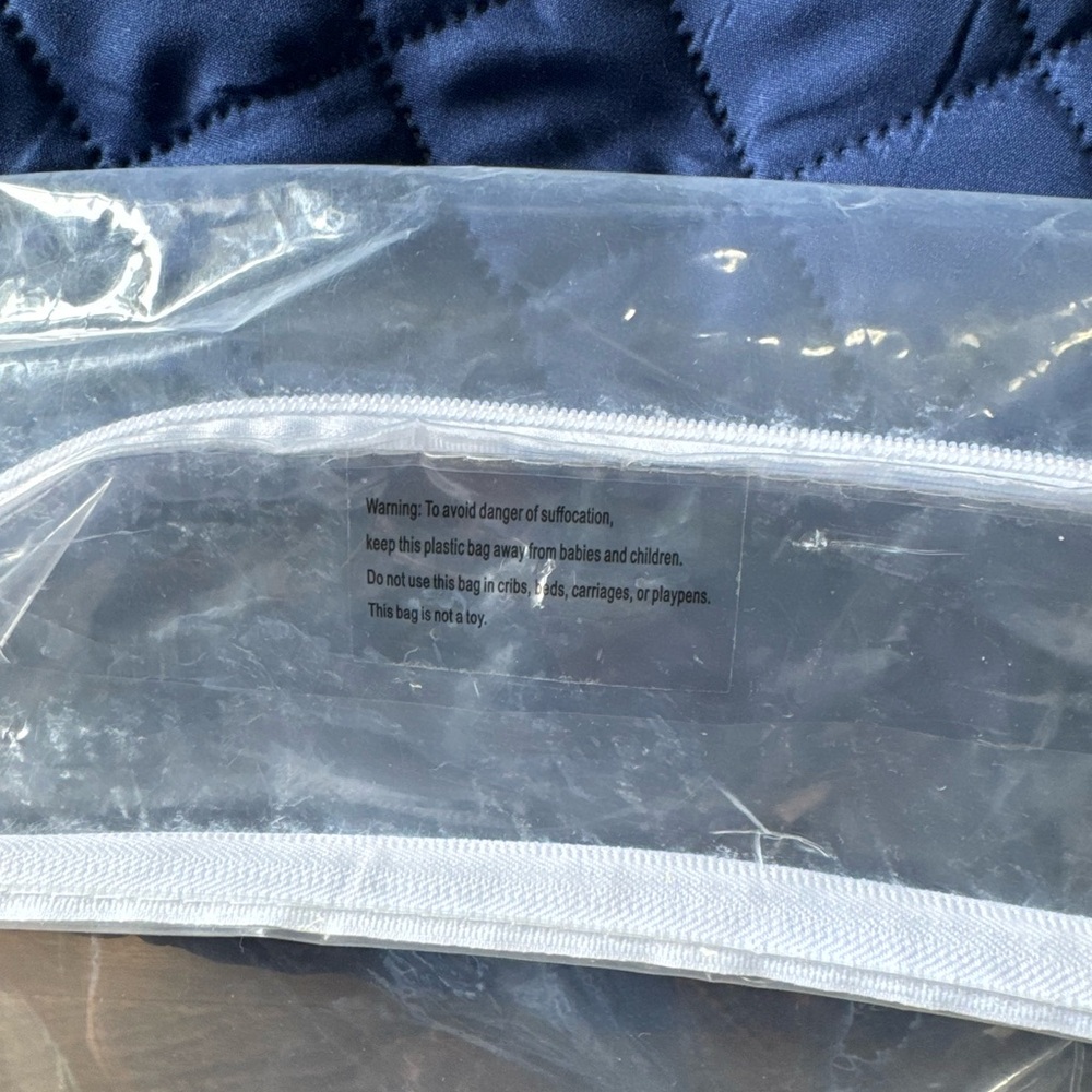 Navy Blue sofa  Cover format of 3 pics New with bag - Picture 9 of 12